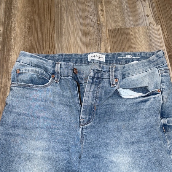 Soho Light Blue High Rise Ankle Skinny Jeans - Picture 2 of 5